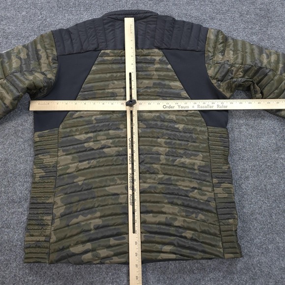 Eddie Bauer Jacket Mens Medium Green Camo First Ascent StormDown 800 Puffer Hike - Picture 9 of 13